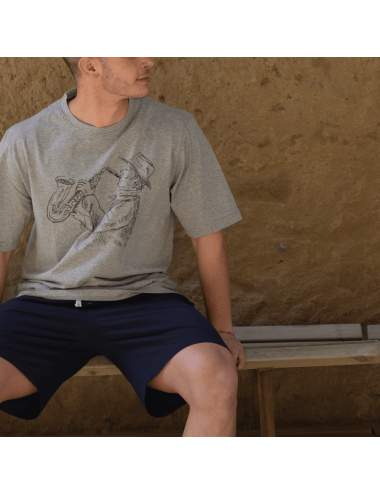 Pijama Punto Corto Hombre estampado Giulio | Comodidad y frescura | Pijama Malvi