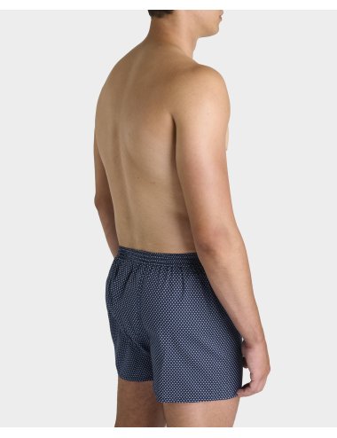 Bóxer de tela pequeño estampado azul marino hombre Giulio | Calzoncillos cómodos | Calidad asegurada | Bóxer Noma