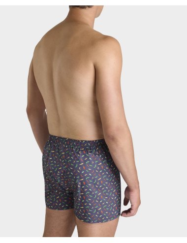 Bóxer de tela pequeño estampado paprika azul marino hombre Giulio | Calzoncillos cómodos | Calidad asegurada | Bóxer Tugo