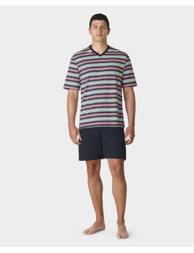 Pijama Punto Corto Hombre de rayas Giulio | Elegancia y comodidad | Pijama Cyrus