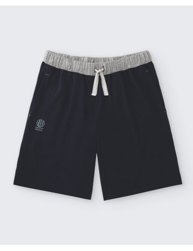 Navy Knitted Short Pants