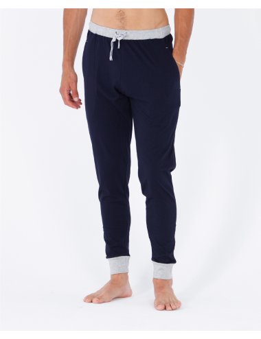 Navy Knitted Long Pants