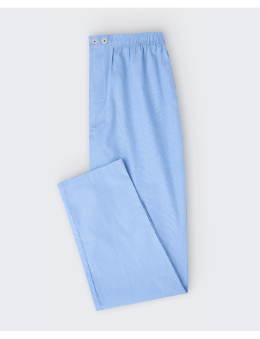 Pijama camisero largo clásico de hombre con diseño a rayas a la plana en azul celeste | Pijama camisero Best