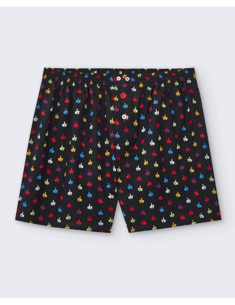 Bóxer de tela estampado dibujo mano OK en negro hombre Giulio | Calzoncillos cómodos | Calidad asegurada | Bóxer Rosic Bóxer de tela estampado dibujo mano OK en negro hombre Giulio | Calzoncillos cómodos | Calidad asegurada | Bóxer Rosic