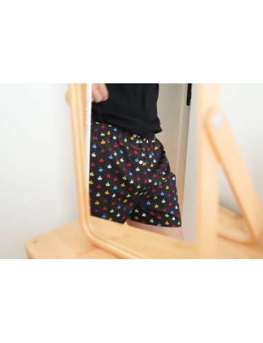 Bóxer de tela estampado dibujo mano OK en negro hombre Giulio | Calzoncillos cómodos | Calidad asegurada | Bóxer Rosic