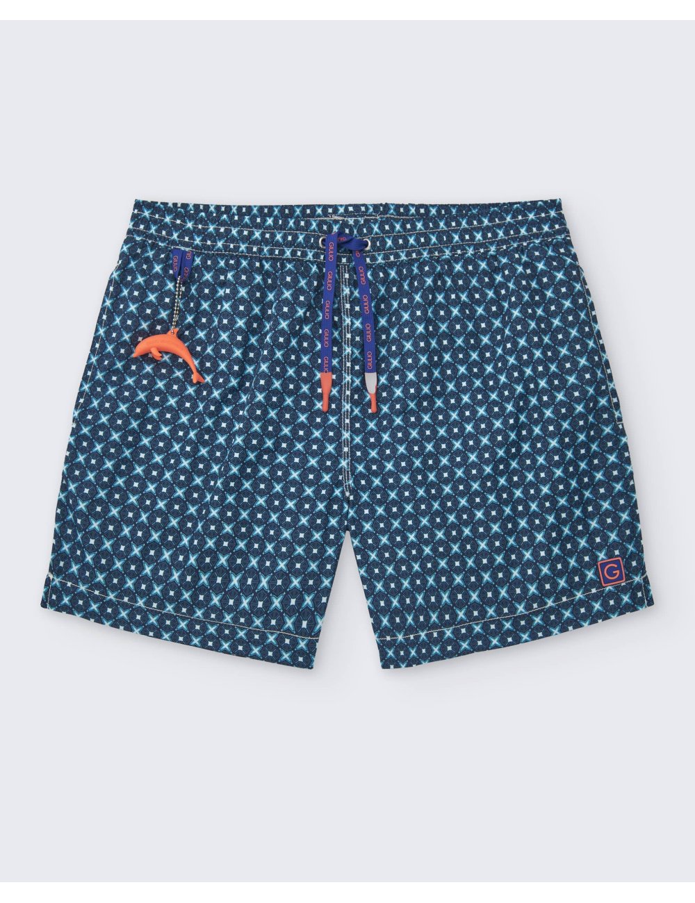 Bañador Hombre Connor | Estampado Geométrico en Azul - GIULIO Bañador Hombre Connor | Estampado Geométrico en Azul - GIULIO