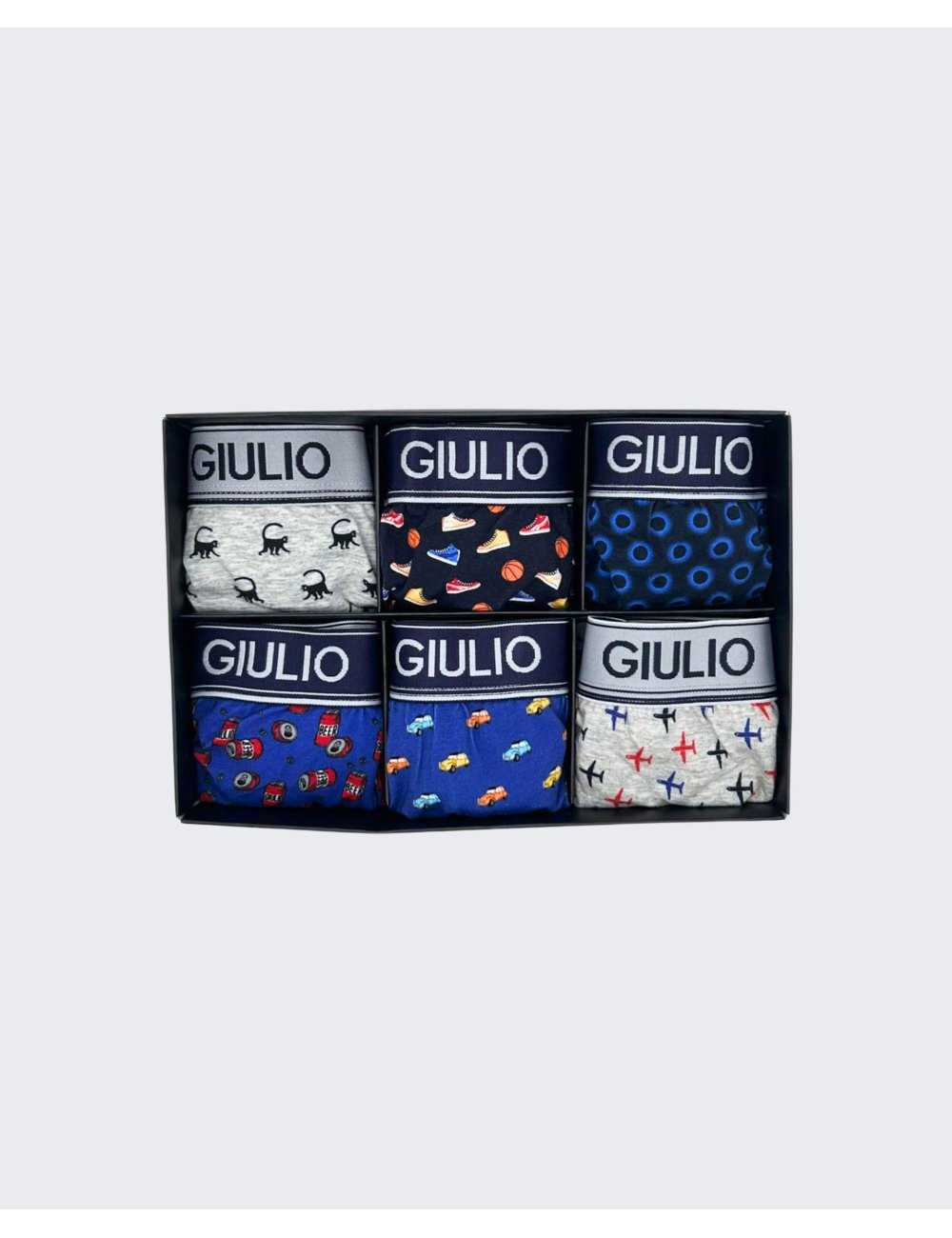 Pack 6 Bóxers Hombre de Lycra Estampados | Comprar Online | GIULIO