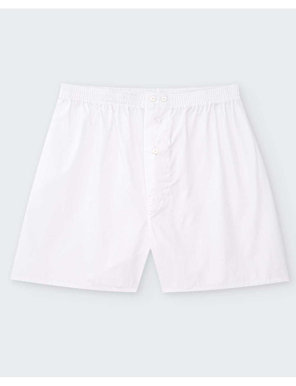 Bóxer tela básico liso en blanco - Bóxer Popelín Bóxer tela básico liso en blanco - Bóxer Popelín