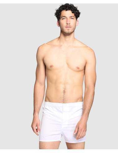 Basic plain white fabric boxer – Popelin Boxer