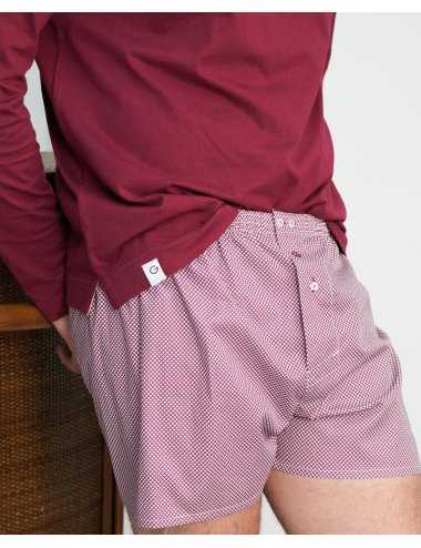 Men’s Geometric Woven Boxer Mick |100% Cotton | Giulio