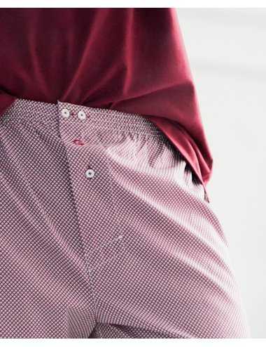 Men’s Geometric Woven Boxer Mick |100% Cotton | Giulio
