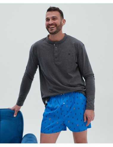 Men’s Pienc Lightning Print Boxer 100% Cotton | Giulio