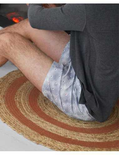 Men’s Riba Hat Print Boxer 100% Cotton | Giulio