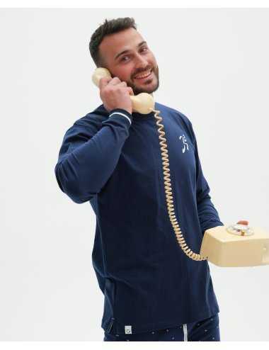 Men’s Long Cotton Pajamas Taulet – Jersey Knit | Giulio