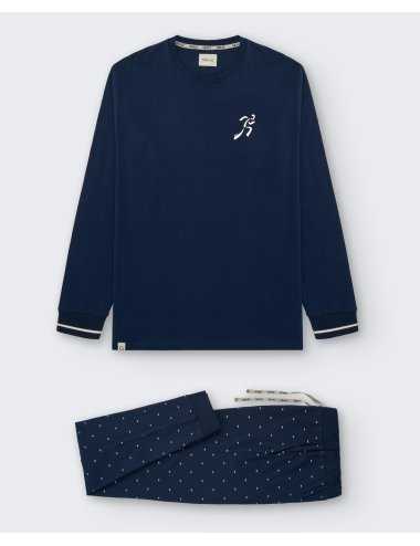 Men’s Long Cotton Pajamas Taulet – Jersey Knit | Giulio