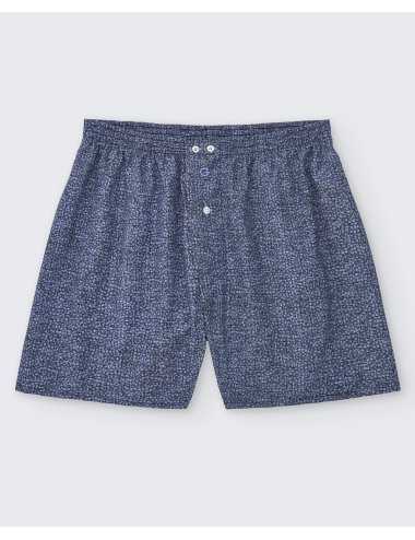 Men’s Geometric Woven Boxer Morning Frost|100% Cotton | Giulio
