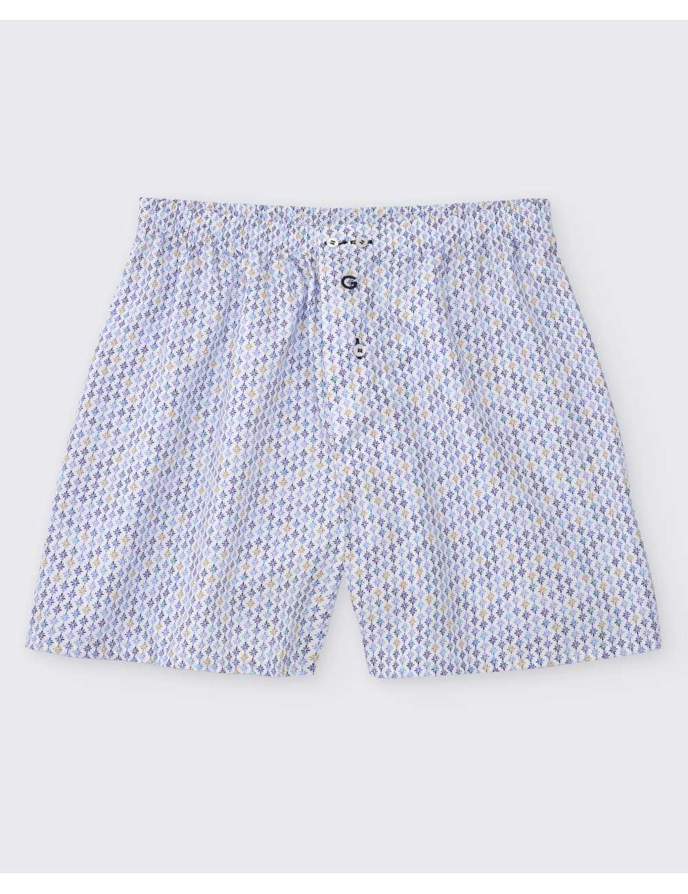 Men’s Floral Woven Boxer Snowfall Pines|100% Cotton | Giulio Men’s Floral Woven Boxer Snowfall Pines|100% Cotton | Giulio