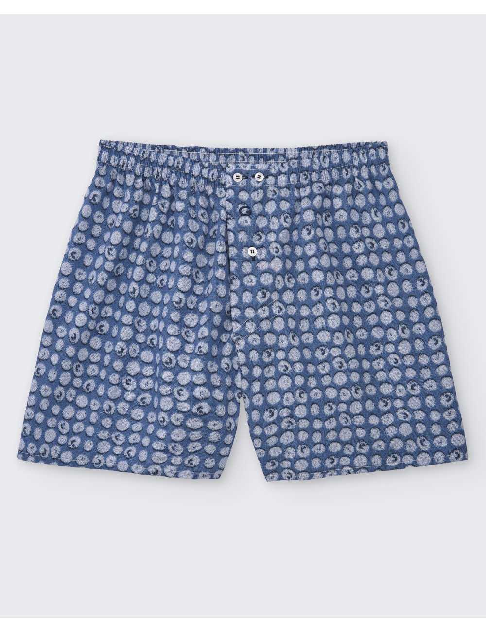 Men’s Geometric Woven Boxer Full Moon |100% Cotton | Giulio Men’s Geometric Woven Boxer Full Moon |100% Cotton | Giulio