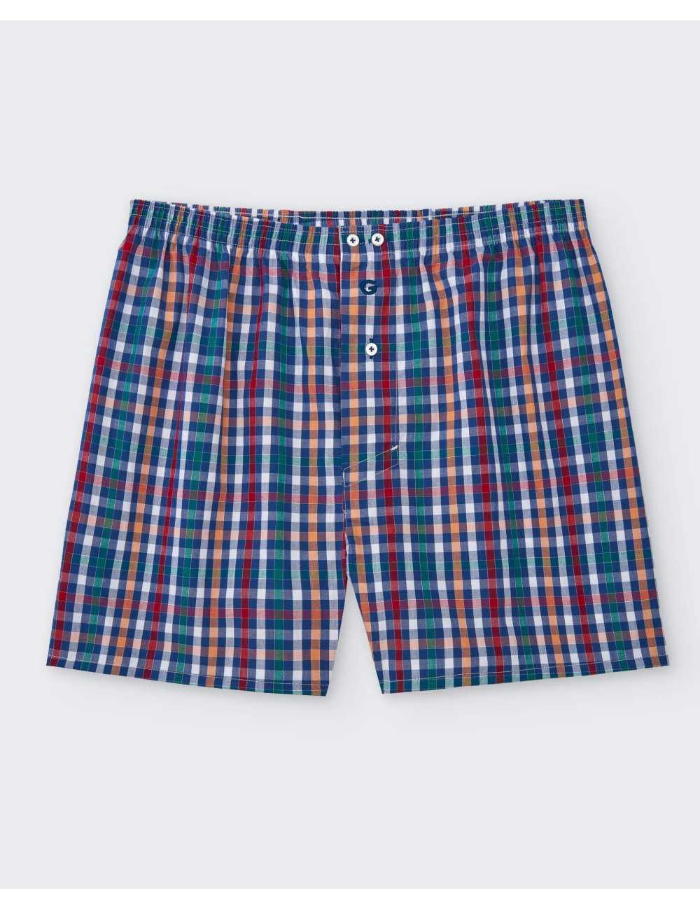 Men’s Baluard check pattern Boxer 100% Cotton | Giulio Men’s Baluard check pattern Boxer 100% Cotton | Giulio