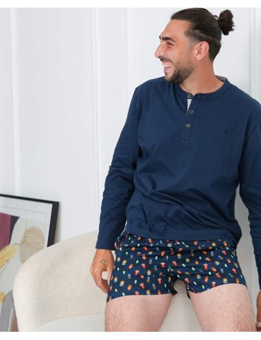 Men’s Rufus Print Boxer | 100% Cotton | Giulio