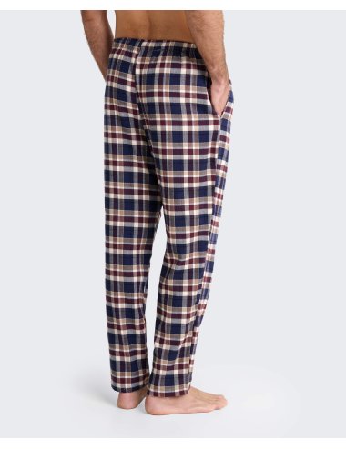 Pantalón de pijama hombre franela cuadros Caudet | Giulio