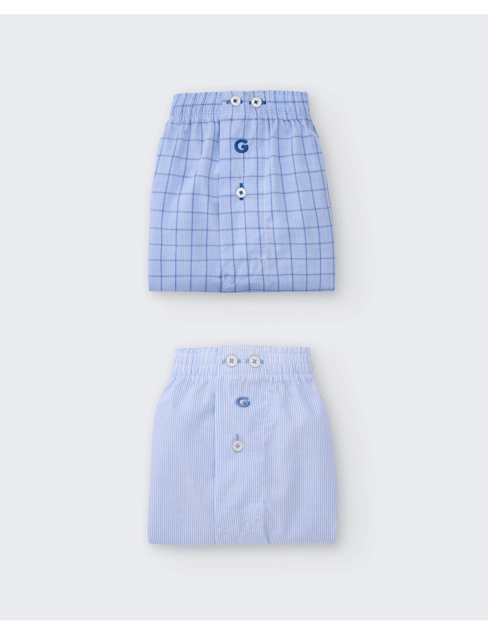 Pack de 2 bóxers de tela para hombre 100% algodón - Pack 168 | Giulio