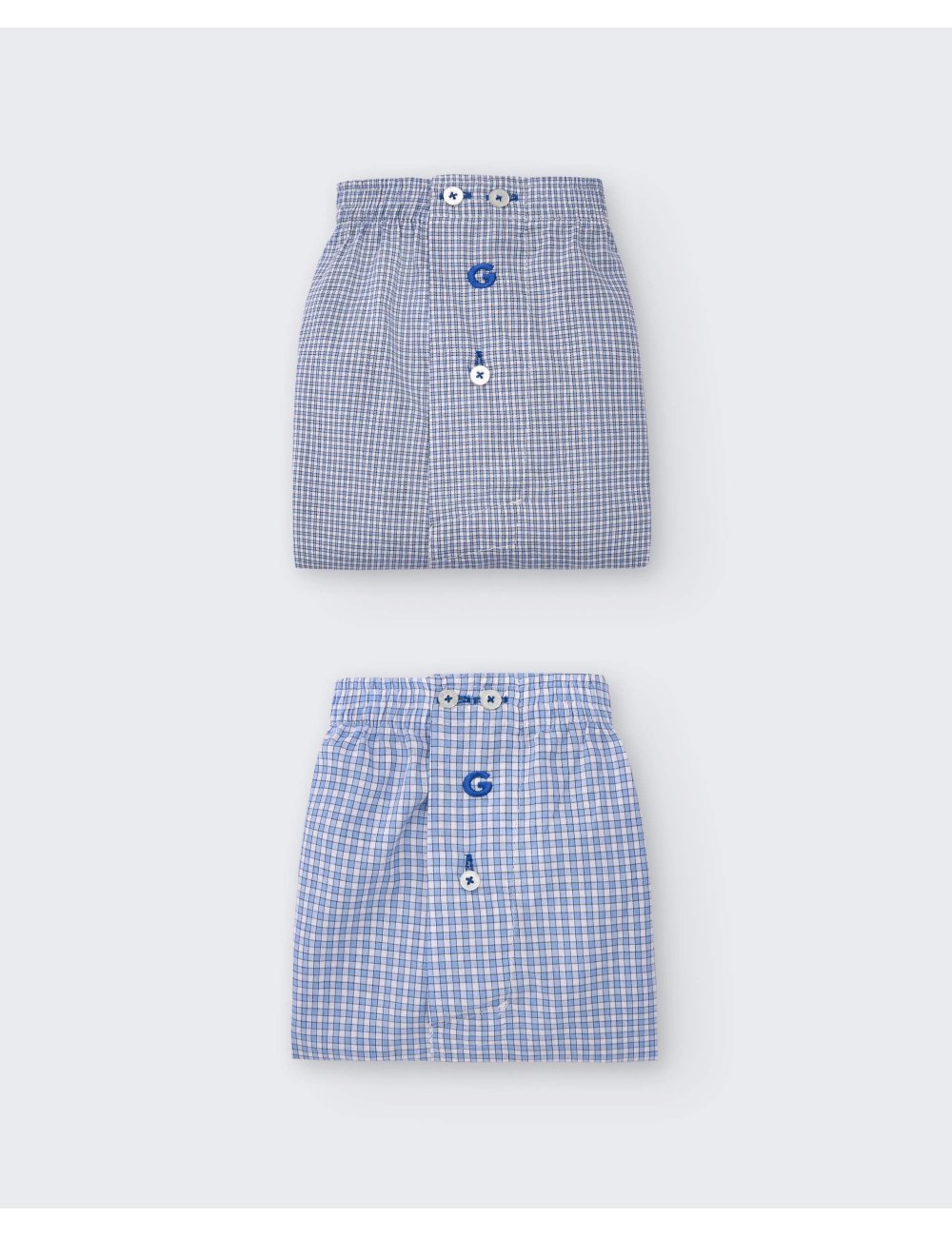 Pack de 2 bóxers de tela para hombre 100% algodón - Pack 169 | Giulio