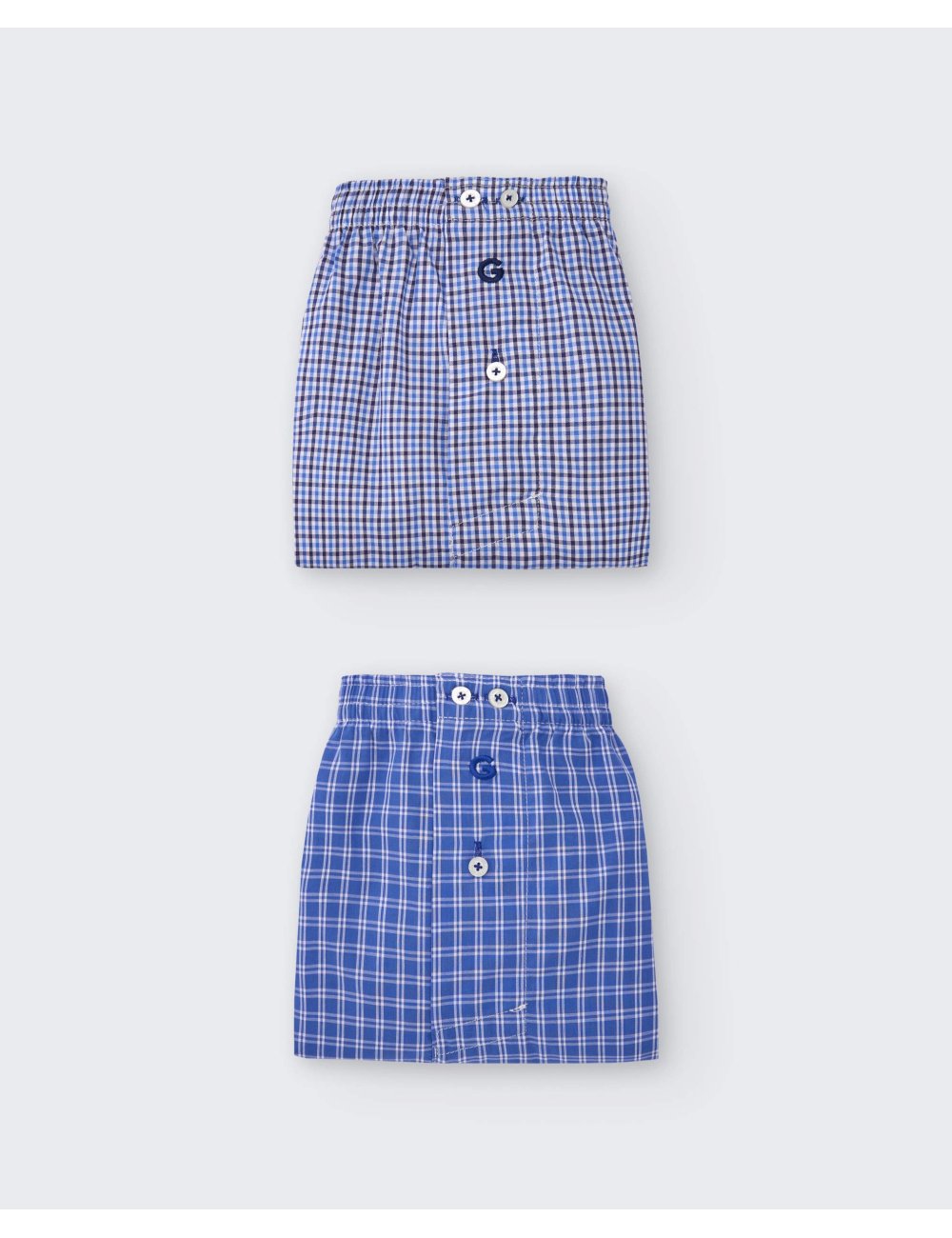 Pack de 2 bóxers de tela para hombre 100% algodón - Pack 172 | Giulio