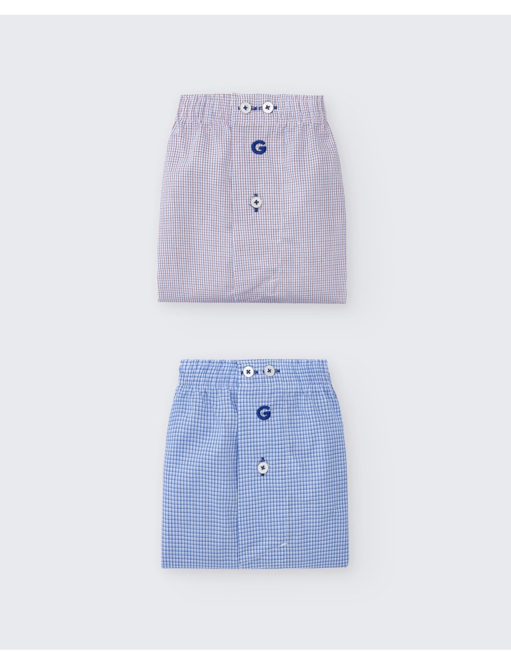 Pack de 2 bóxers de tela para hombre 100% algodón - Pack 155| Giulio