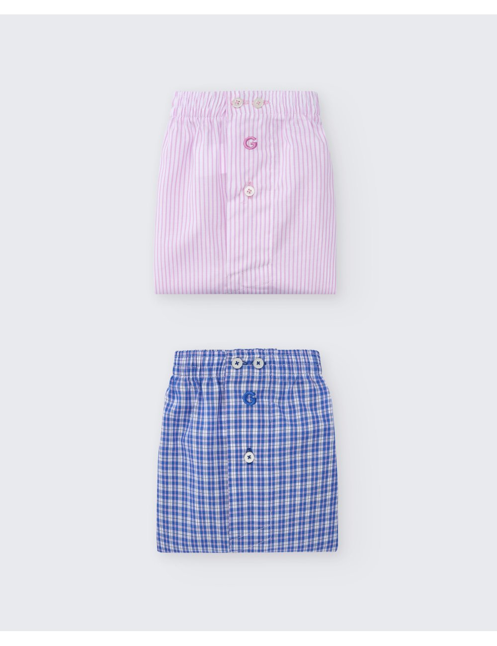 Pack de 2 bóxers de tela para hombre 100% algodón - Pack 159 | Giulio