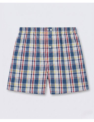 Men’s Graus check pattern Boxer 100% Cotton | Giulio