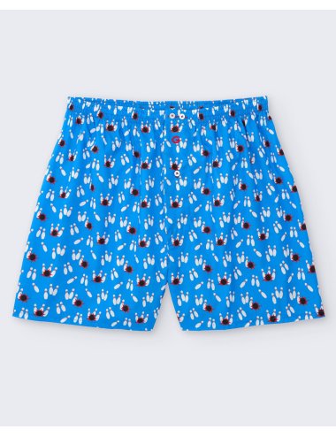 Men’s Bowling100% Cotton Woven Boxer | Giulio