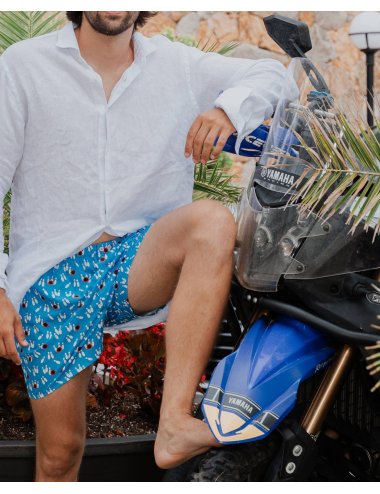 Men’s Bowling100% Cotton Woven Boxer | Giulio