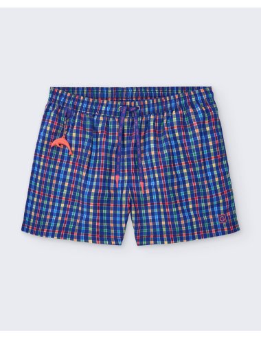 Bañador Hombre de Poliéster con Cuadros Multicolor Heavy | Giulio