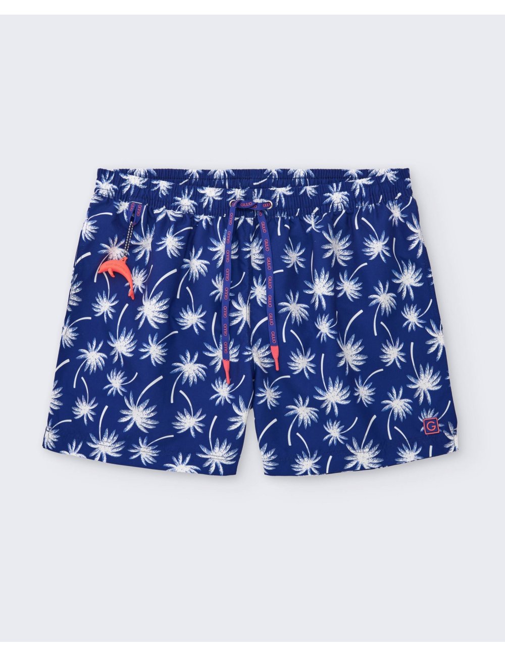 Bañador Hombre Poliéster Azul Estampado de Palmeras Palmer| Giulio
