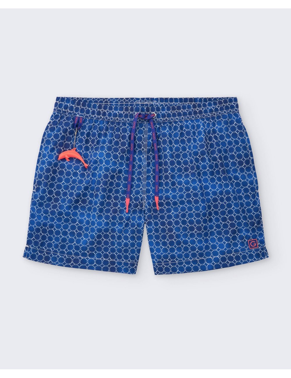 Men’s Blue Printed Nylon Swimsuit | Ultra Fast Dry | Giulio