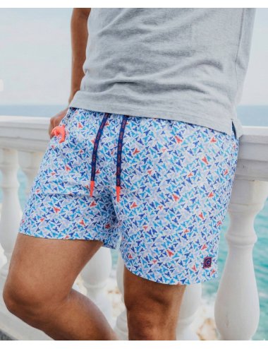 Men’s Lobster Print Nylon Swimsuit | Ultra Fast Dry  | Giulio