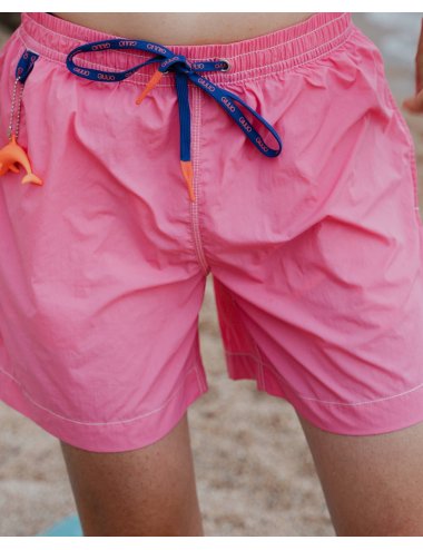 Men’s Pink Swimsuit – Quick Dry Nylon | Giulio