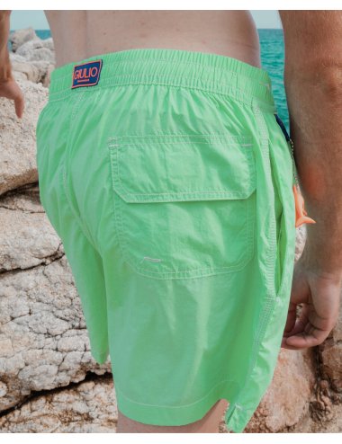 Men’s Light Green Swimsuit – Quick Dry Nylon | Giulio