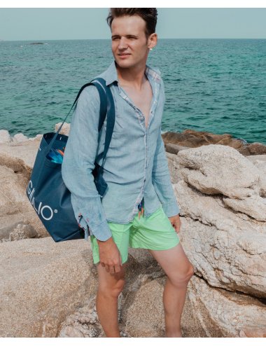 Bañador Hombre Nylon Color Verde Monaco | Secado Rápido | Giulio